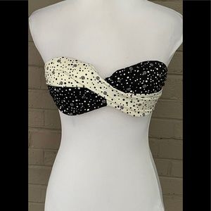 Victoria’s Secret  ruched bandeau bikini top  34B